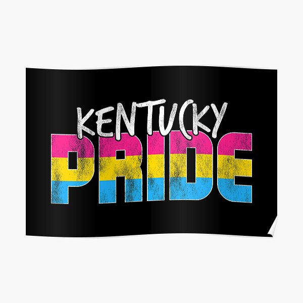 "Kentucky Pride Pansexual Flag" Poster by valador Redbubble