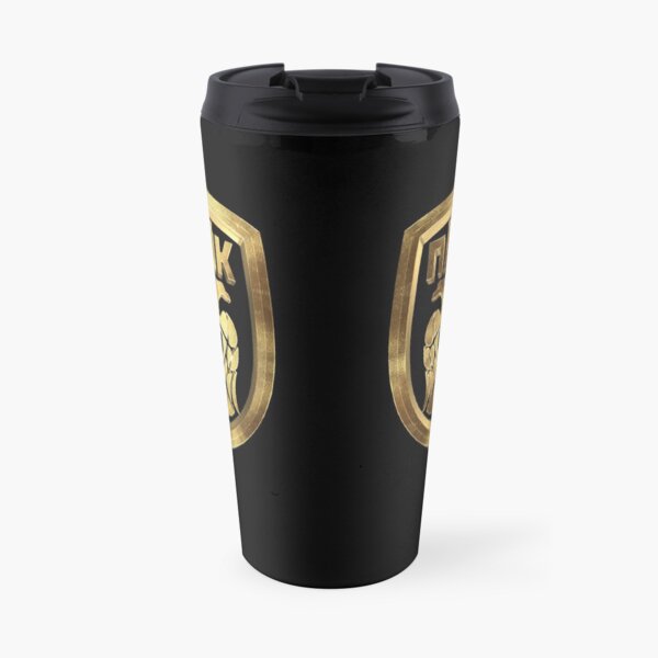 PAOK FC 1926 Football Club Gold Travel Mug