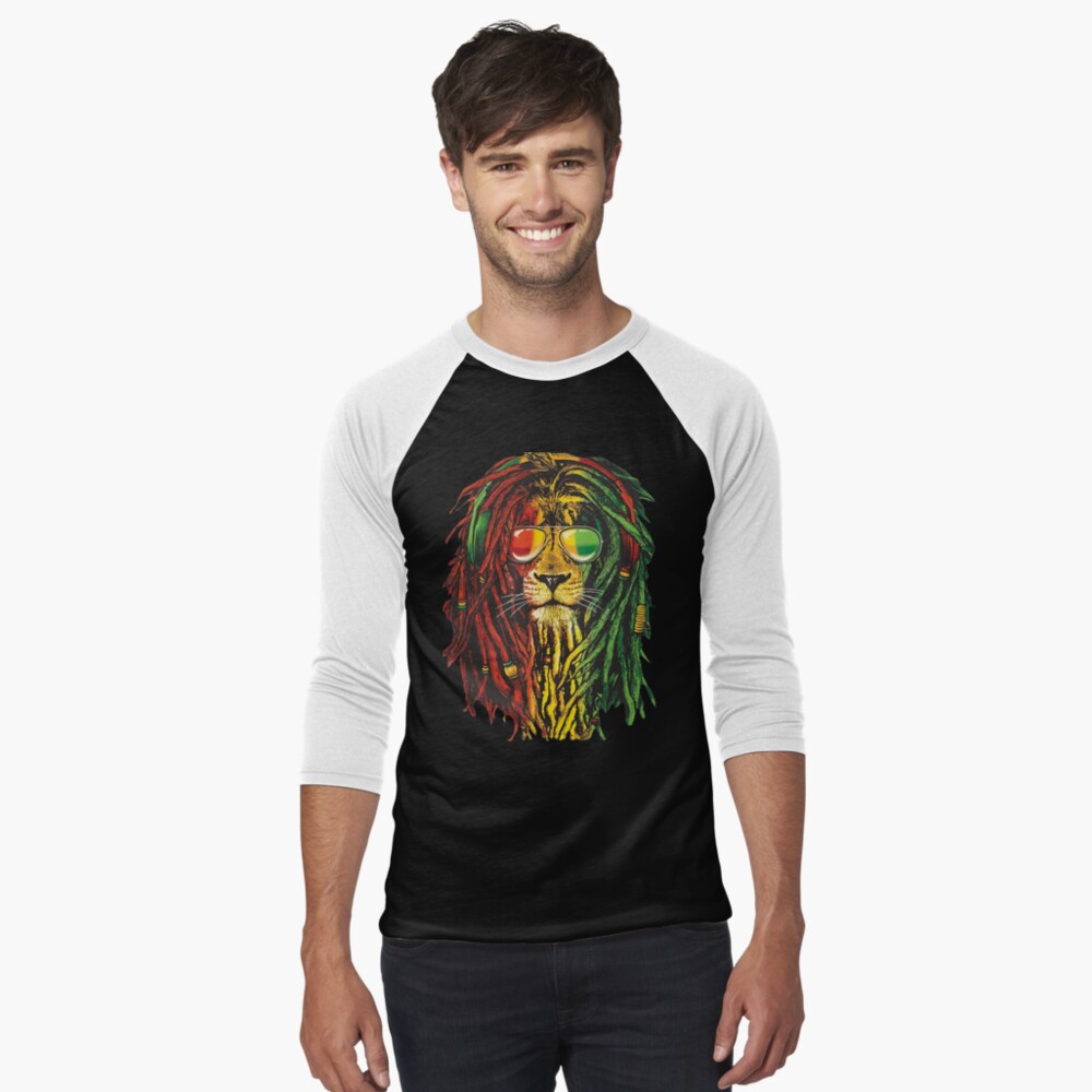 "Cool Rasta Lion Of Judah Art Dreadlock Rastafari TShirt & accessories