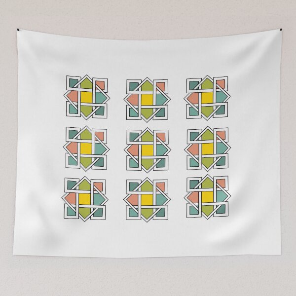 Item preview, geometric pattern, color designed and sold by Magdalena Teterdynko.