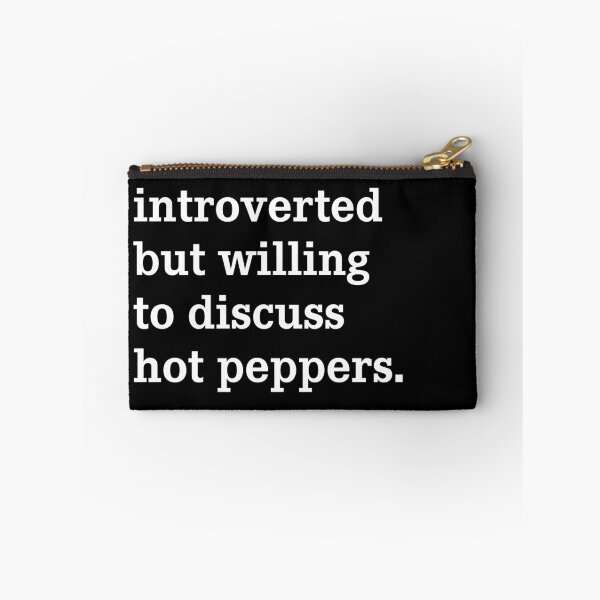 Item preview, Introverted but Willing to Discuss Hot Pepper Plants designed and sold by Andrea Koehler.