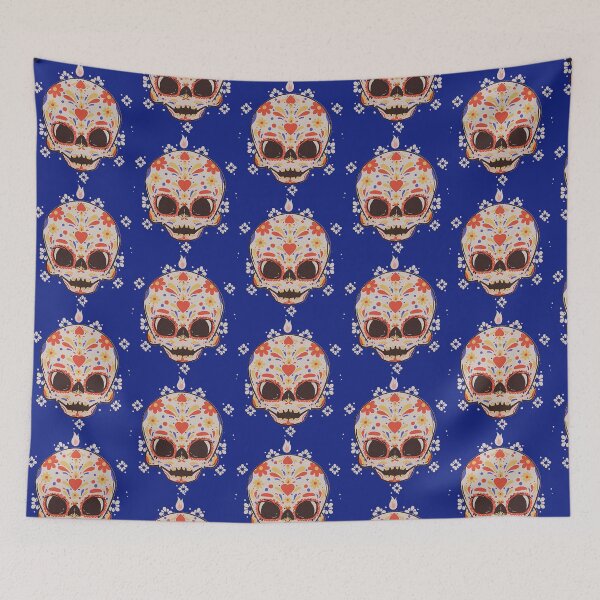 Item preview, Multicolored skull  designed and sold by Angelica Maria  Franco Cano.