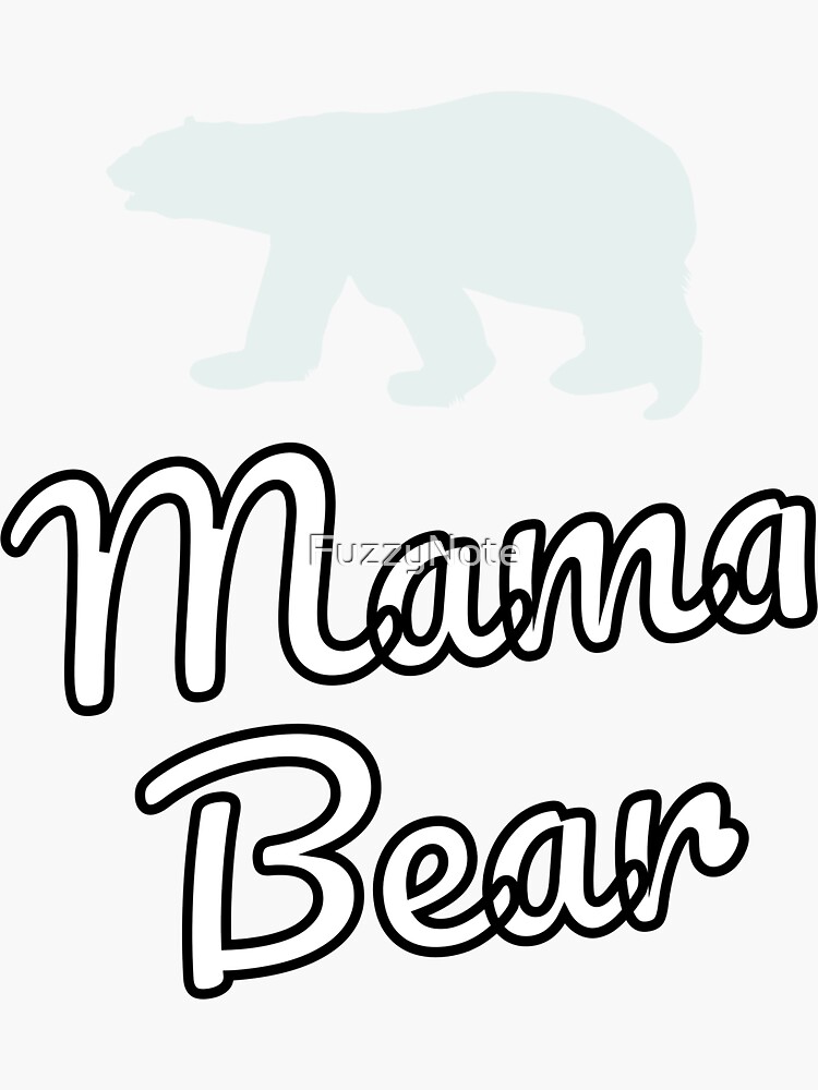 Mama Bear Floral Watercolor Flowers  Sticker for Sale by KNEI