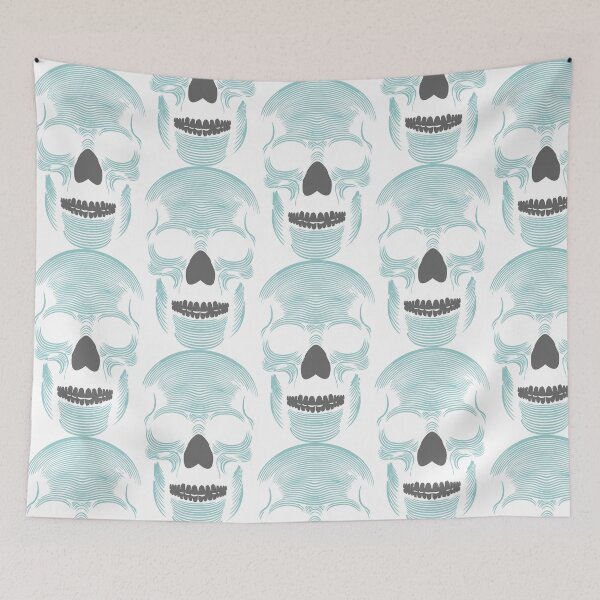 Item preview,  striped skull designed and sold by Ochic.