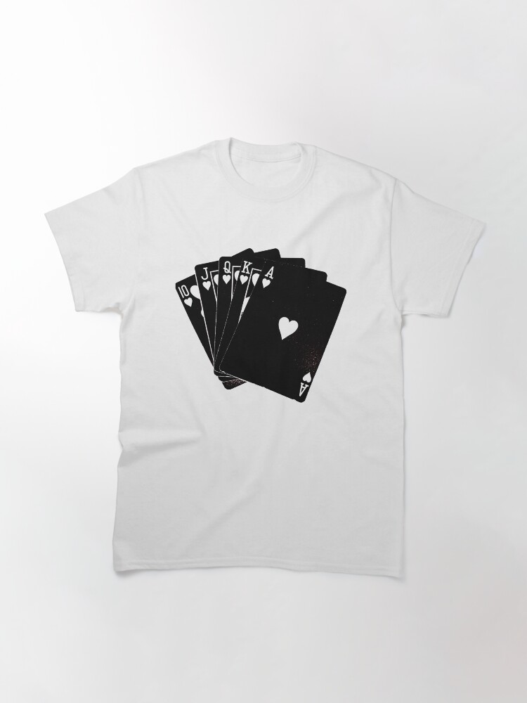 Thumbnail 3 of 7, Classic T-Shirt, Black Cards designed and sold by SkullCity.