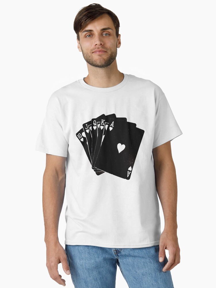 Thumbnail 2 of 7, Classic T-Shirt, Black Cards designed and sold by SkullCity.