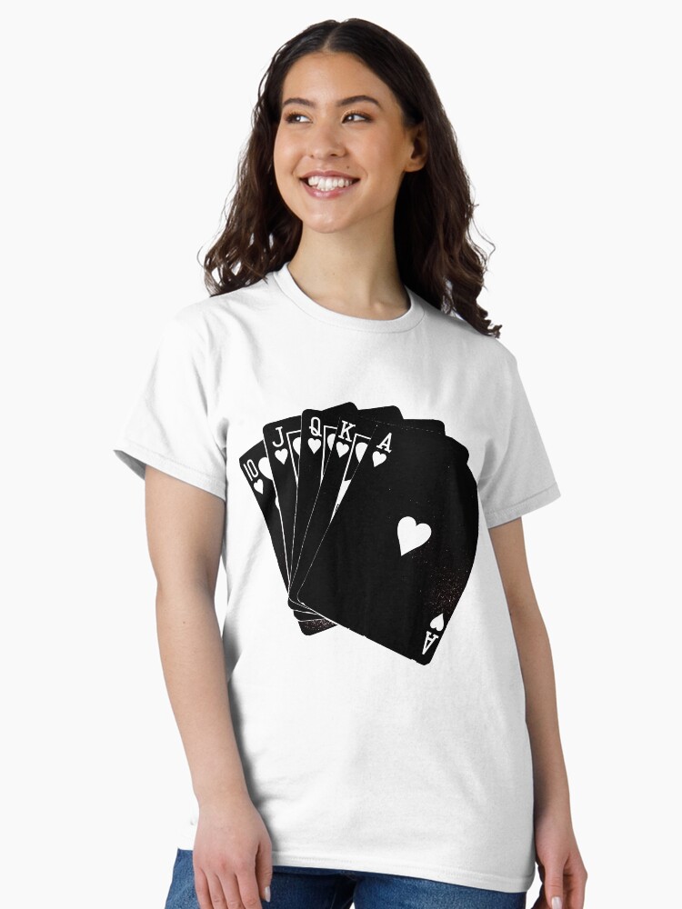 Thumbnail 1 of 7, Classic T-Shirt, Black Cards designed and sold by SkullCity.