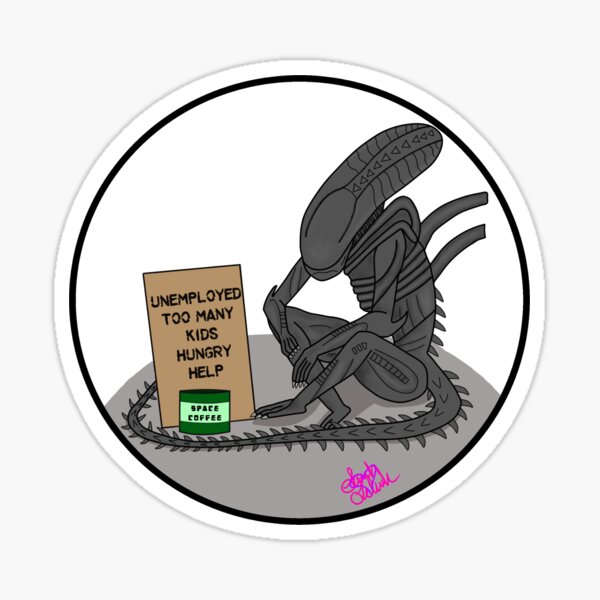 Help your local alien Sticker