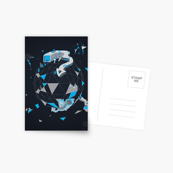 Oblique Technique Art V1.0 Postcard