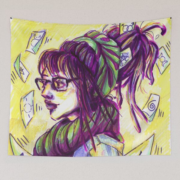 Item preview, Purple Witch, 2019 designed and sold by krazysidhe.