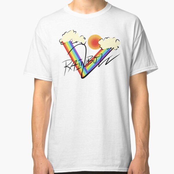 rainbowv (black text ver) Classic T-Shirt