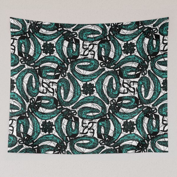 Item preview, Ribbons in Sparkle Teal designed and sold by ArtistsQuest.