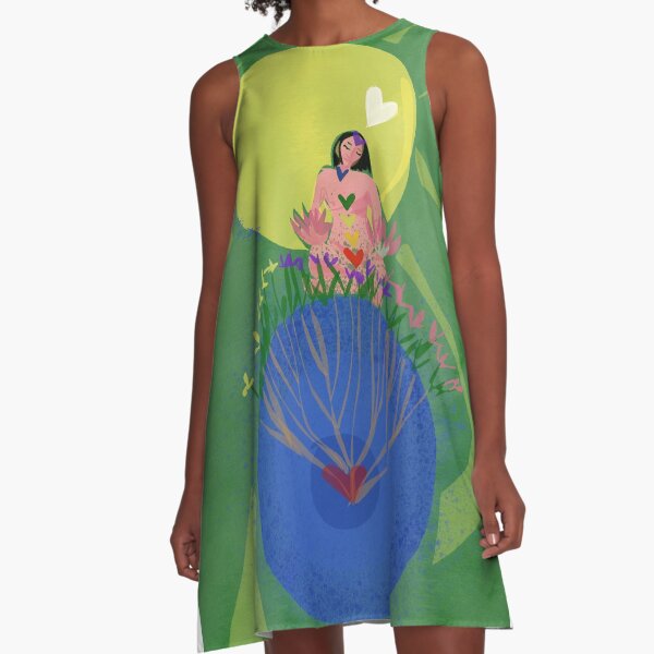 Rebirthing Spring A-Line Dress