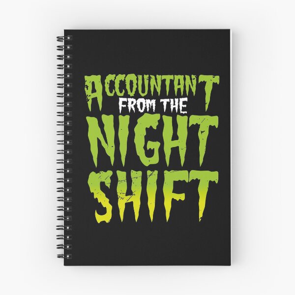 Item preview, Accountant Night Shift - Horror Story designed and sold by BlueRockDesigns.