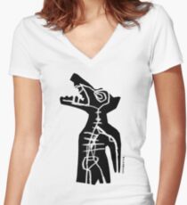 Lune T-shirt col V femme