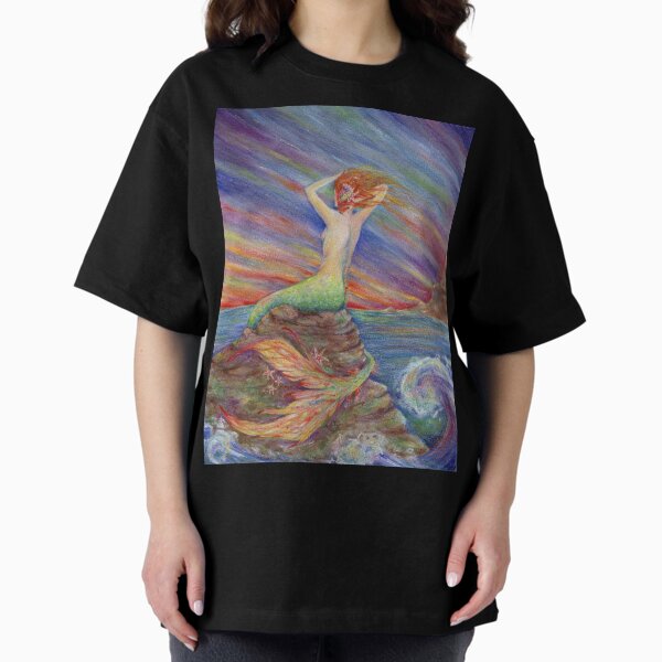 Item preview, Mermaid Siren Song fantasy art original mermaid art designed and sold by Liza Paizis Creations.