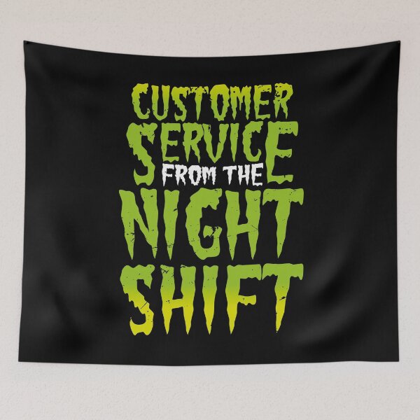 Item preview, Customer Service Night Shift - Horror Story designed and sold by BlueRockDesigns.