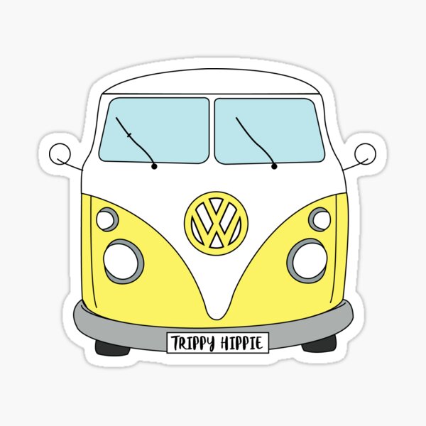 Hippie Van Stickers | Redbubble