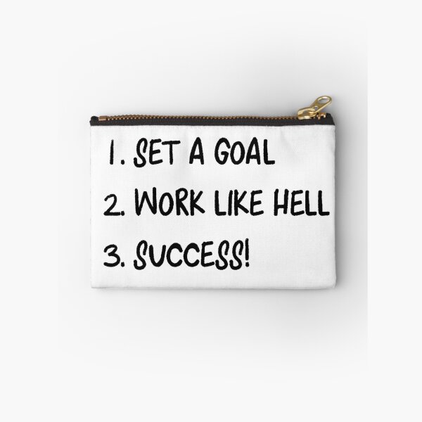 Item preview, Set a goal, work like hell designed and sold by blue-jay-art.