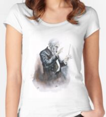 Leonard Bernstein Porträt Tailliertes Rundhals-Shirt