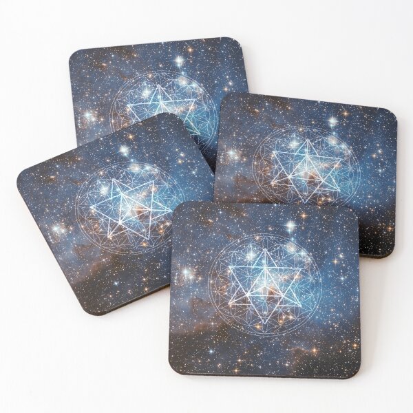 Item preview, Merkaba in Flower of Life designed and sold by Bluepress.