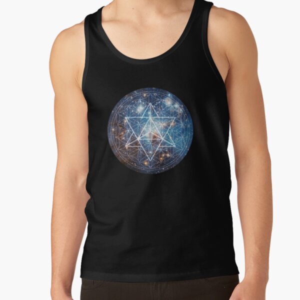 Merkaba in Flower of Life Tank Top