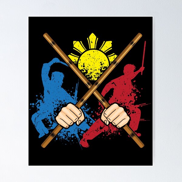 martial arts Eskrima training stick fighting Art Print