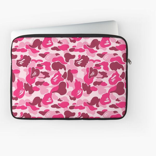 Pink Bape Camo Laptop Sleeve
