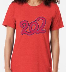 Baseball - Washington - 202 Area Code Tri-blend T-Shirt