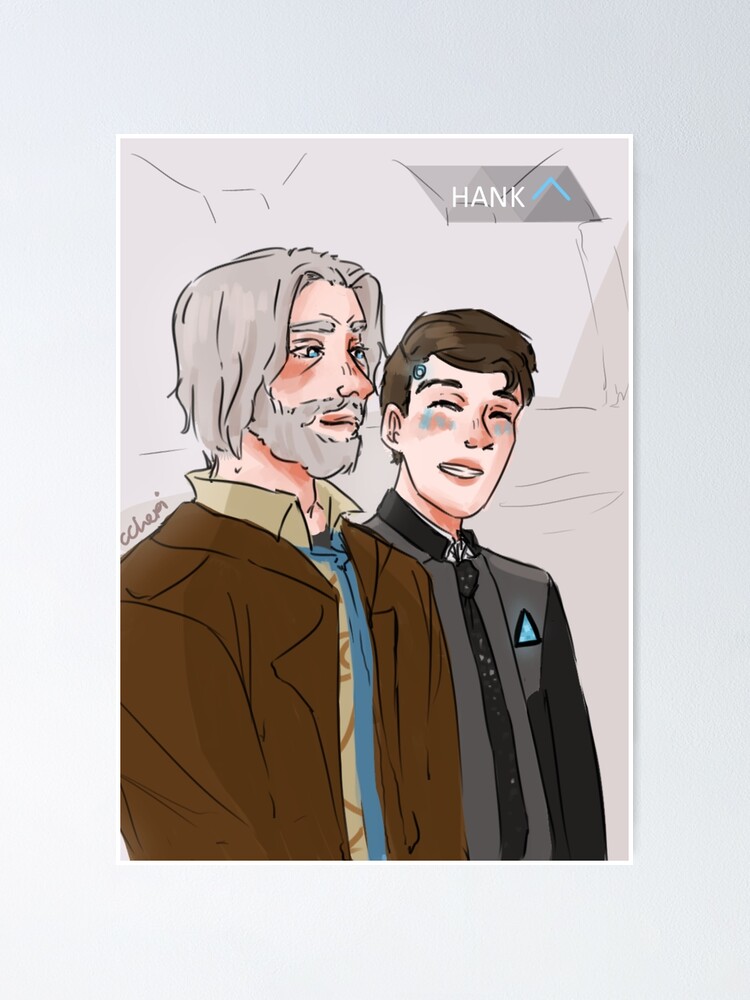 Connor and Hank / Digital Painting / Detroit: Become Human / 