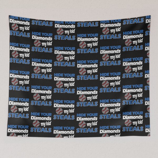 Item preview, Funny baseball softball hide your diamonds kid steals gift designed and sold by BRtisticDesigns.