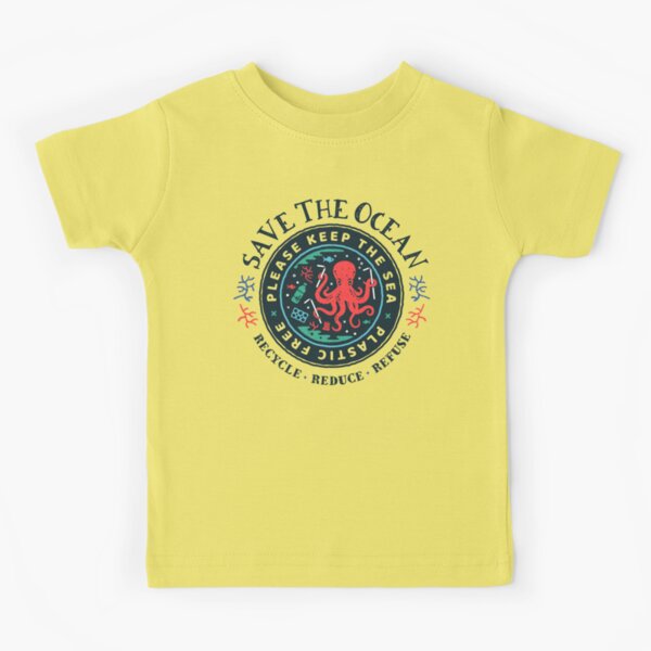 Item preview, Save The Ocean - Please Keep the Sea Plastic Free - Octopus Scene designed and sold by Bangtees.