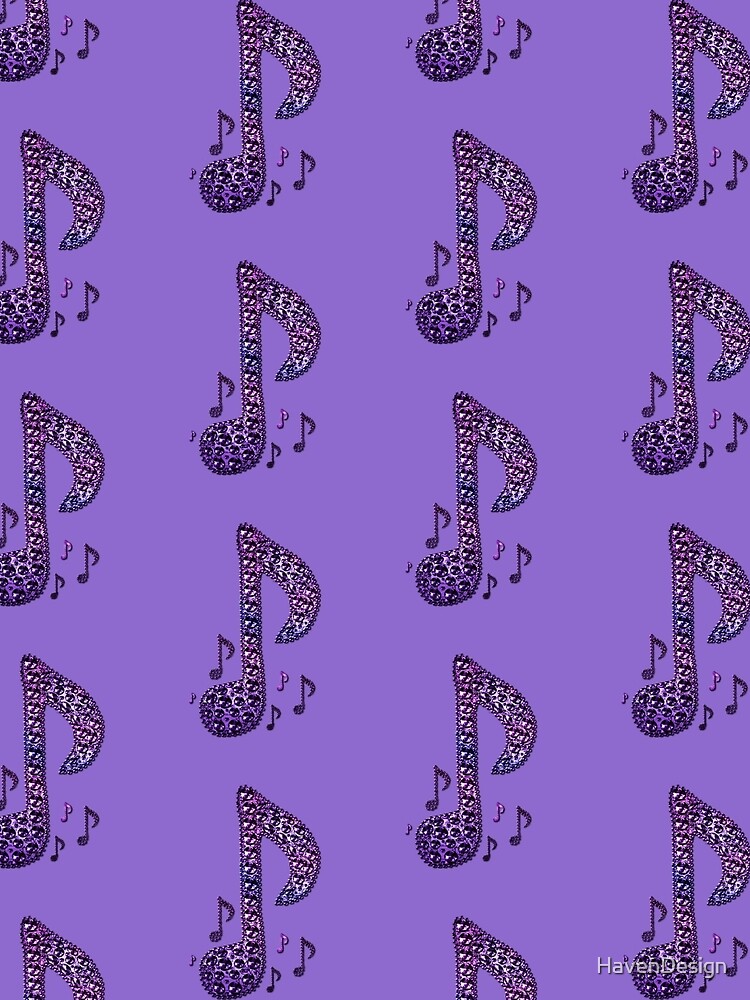 Purple Lovers Sparkle Music Notes Pattern Drawstring Bag For Sale By Havendesign Redbubble 4605