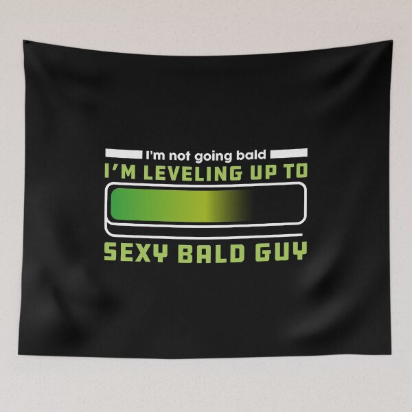 Item preview, Mens Sexy Bald Guy design Bald Hair design Slogan designed and sold by Whynot123.
