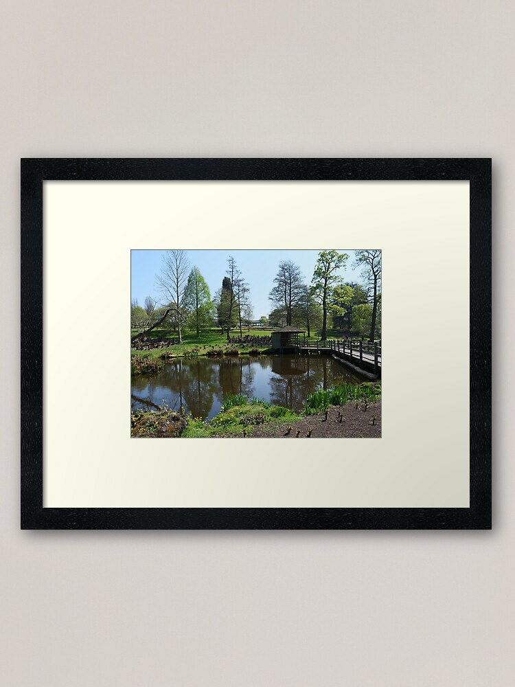 Alternate view of Trees and water frozen in time Framed Art Print
