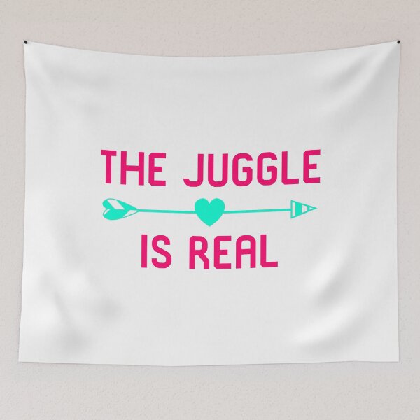 Item preview, The Juggle is Real Fun Juggling Gift designed and sold by at85productions.
