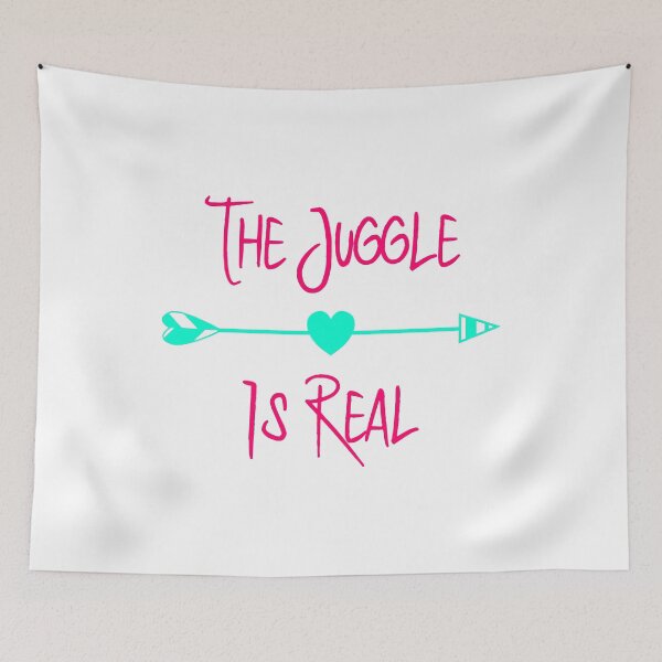 Item preview, The Juggle is Real Fun Juggling Quote designed and sold by at85productions.