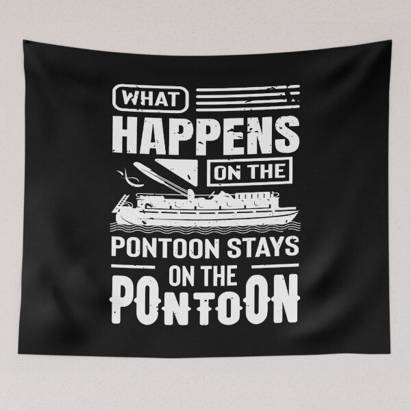 Item preview, What Happens on the Pontoon Boat design Gift designed and sold by Whynot123.