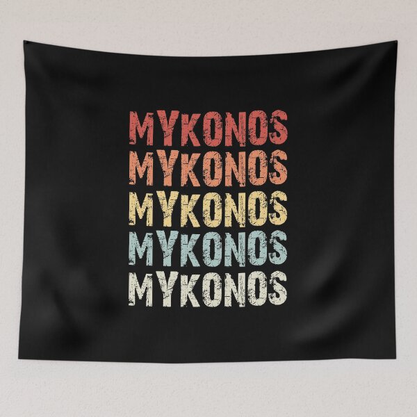 Item preview, Retro Vintage Mykonos design Greece Greek design Love Gift designed and sold by Whynot123.