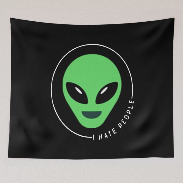 Item preview, I Hate People Alien design Extraterrestrial Life UFO Lover designed and sold by Whynot123.