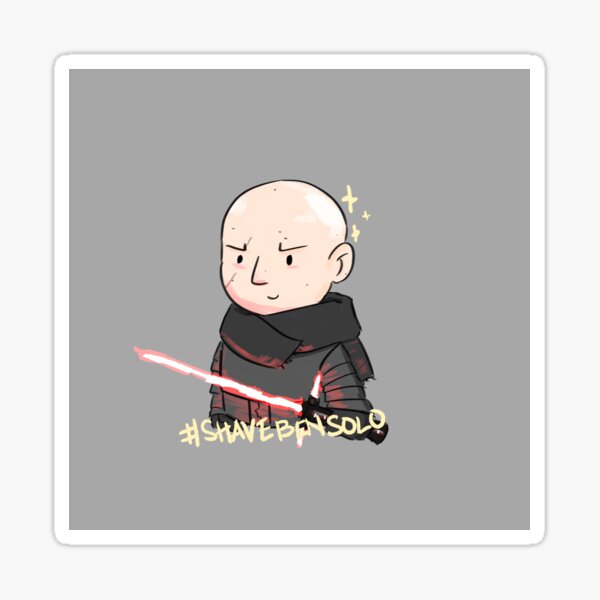 Vista previa del artículo con la obra «#ShaveBenSolo», diseñado y vendido por tinynarwhals.