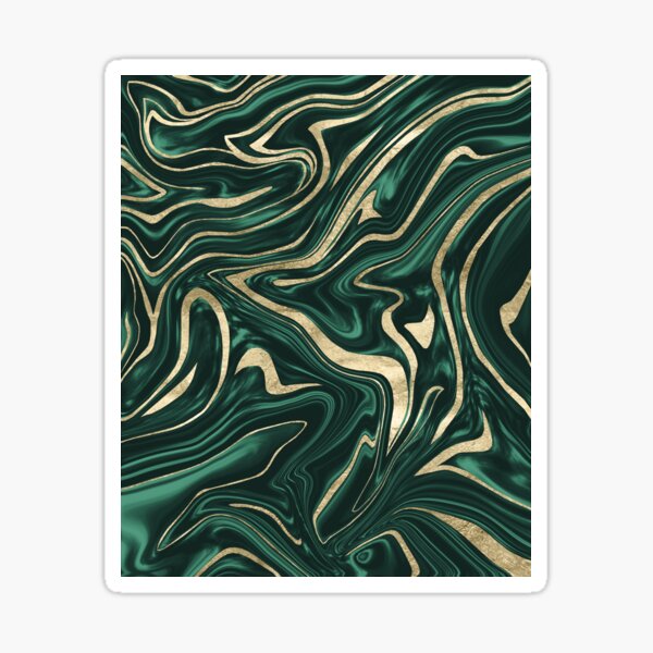 Item preview, Emerald Green Black Gold Marble #1 #decor #art designed and sold by Anita's & Bella's Art.