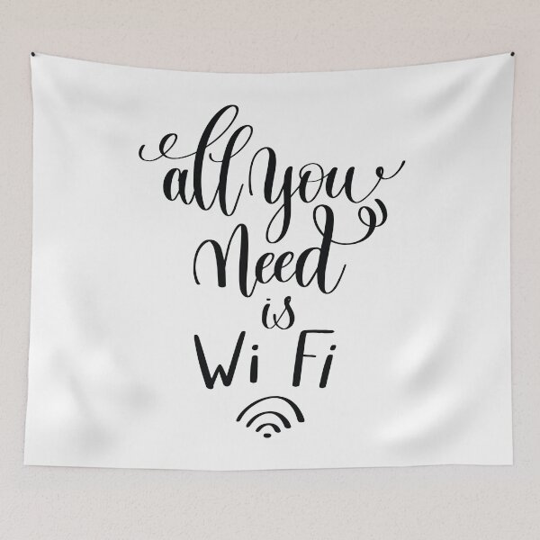 Item preview, All You Need Is WiFi Inspirational Quotes designed and sold by ProjectX23.