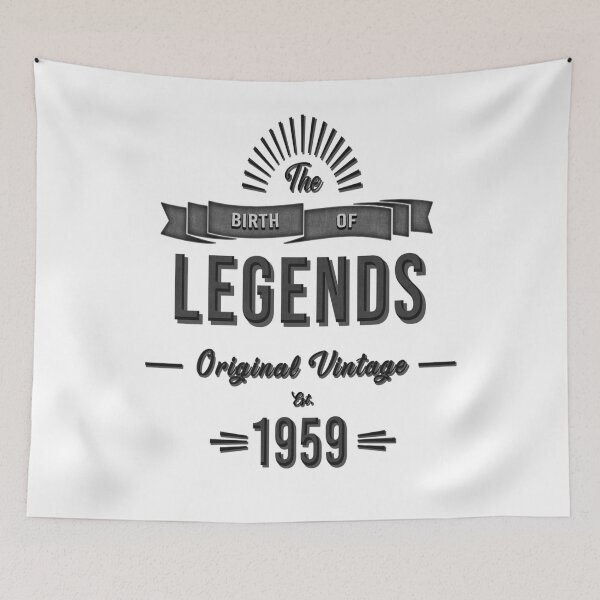 Item preview,  Born 1959 - Legends 60th Birthday T-Shirt designed and sold by Dubbra.