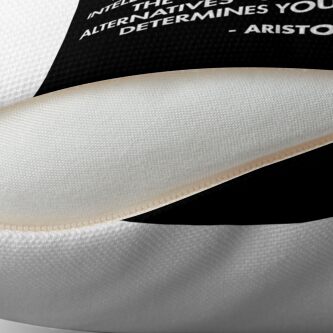 Alternate view of “Excellence is never an accident. It is always the result of high intention, sincere effort, and intelligent execution...” - Aristotle Floor Pillow