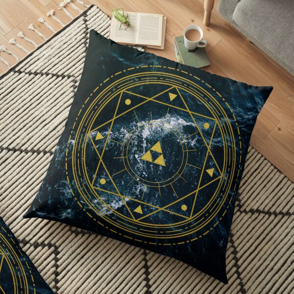 Triforce géométrique Coussin de sol