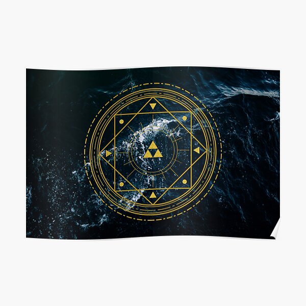 Triforce géométrique Poster