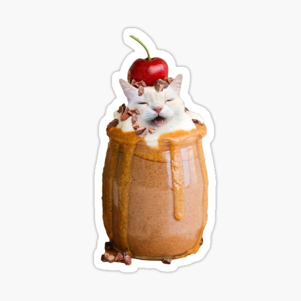 Melting Ice cream Cat Sticker