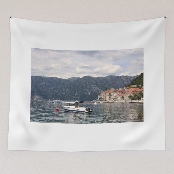 Item preview, old town Perast cityscape Bay of Kotor Montenegro designed and sold by goceris.