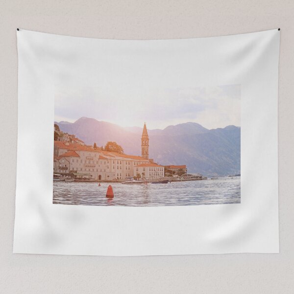 Item preview, Old town Perast in morning Kotor bay Montenegro  designed and sold by goceris.